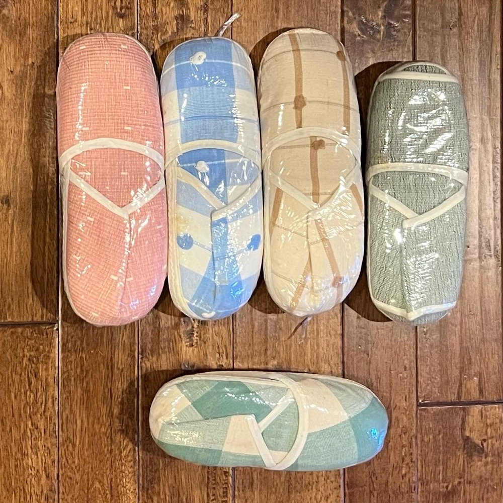 Bundle of 5 pairs of slippers (4XL, 1 Small), NWT